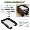 RAIN QUEEN A4 Letter Tray, Black, 4-Tier Vertical Desktop Storage Rack, Document Shelf, Small Item Storage, Desk Tray, File Storage, Newspapers,