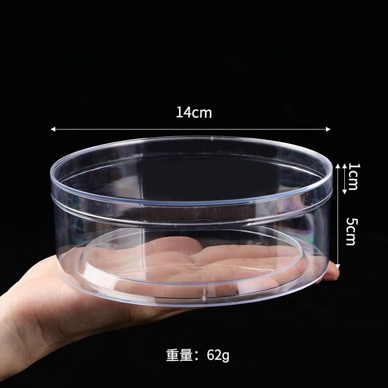 Runde Acrylbox, Stapelbare Kleine Kunststoffbox Süßigkeitenbehälter Acrylbox mit Deckeln Transparente Aufbewahrungs-Organisatoren für Make-up, Schmuck