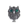 Women Men Owl Brooch Enamel Rhinestone Animal Pins Women's Coat Accessories Banquet Corsage Pin Gift