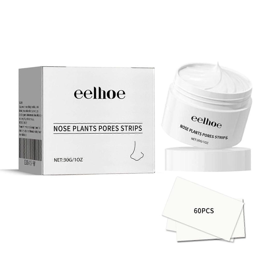 Offerta a tempo limitato!!Eelhoe Crema Detergente Punti Neri - Controlla il Sebo, Rimuove Punti Neri e Acne, Esfolia, Ripara i Pori, Strisce Naso Peel-Off