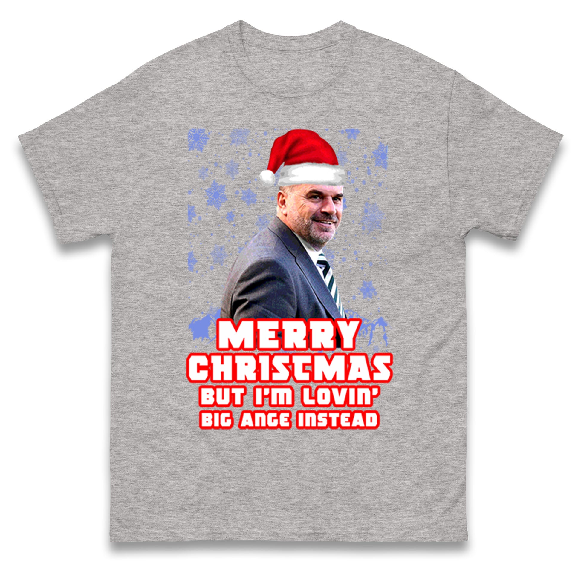 

Merry christmas Ange Postecoglou Mens T Shirt Womens Tops Teess S