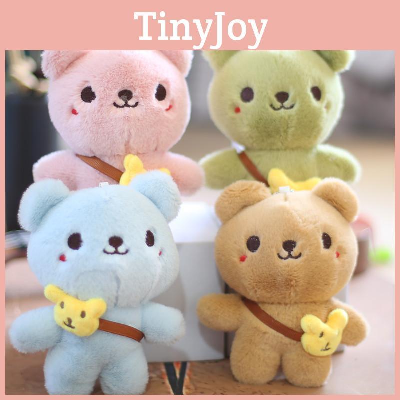 Cute Bear Plush Toy Keychain Adorable Teddy Bear Bag Accessory Soft Stuffed Animal