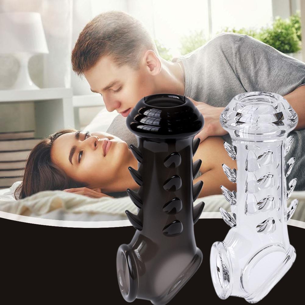 Penis Enlargement Sex Toys For Men Cock Ring Stretcher Extender Sleeve Delay Ejaculation Stronger Erection Erotic Massage Vagina