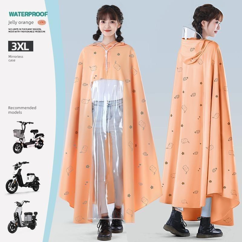 Raincoat for Electric Vehicles, Special Raincoat for Electric Motorcycles, Women's Oversized and Thickened Full-Body Raincoat, New Style Rain Poncho
