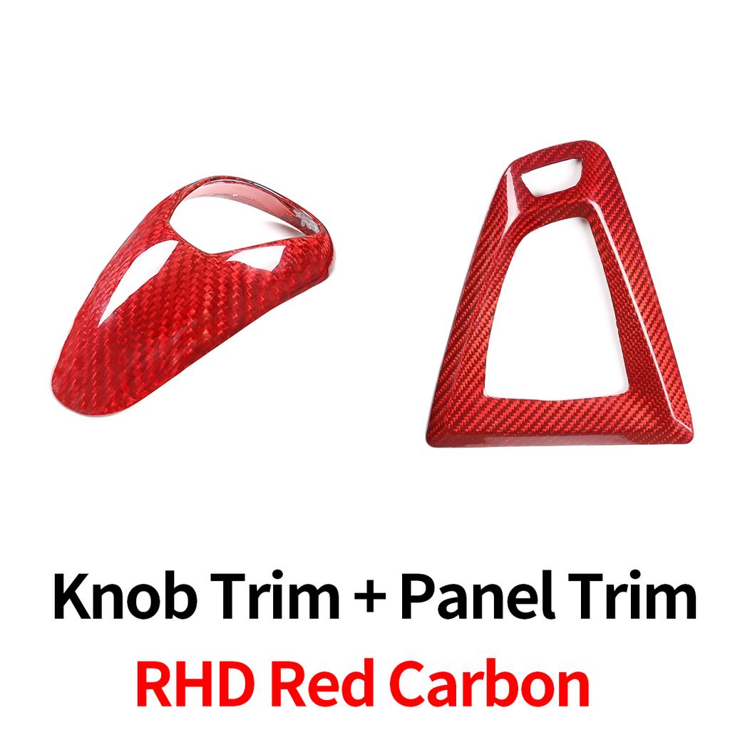 For BMW F80 F82 F87 M3 M4 M2 M5 F83 F85 X5M F86 X6M F13 Real Carbon Fiber Car Gear Shift Knob Cap Cover Sticker Panel Trim