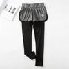 South korea Stretch Women's Sports Shorts Running Plus size Casual Fitness Yoga Suit Quick-Drying Fake Two-Piece Tight Trousers