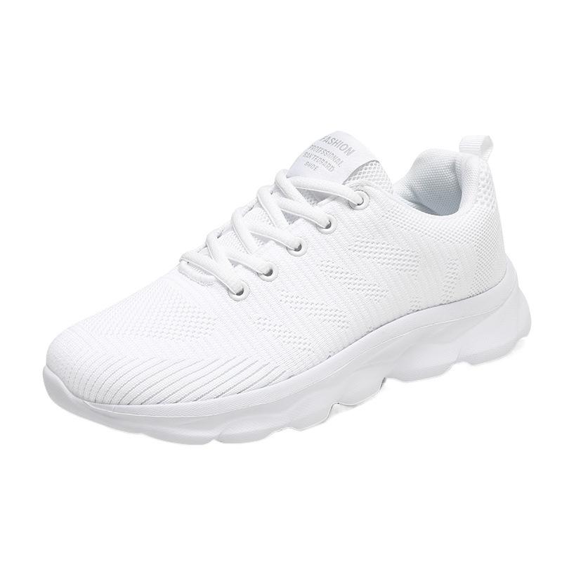 Casual little white shoes women's shoes 2025 spring new breathable mesh running shoes lightweight soft sole comfortable sports shoes