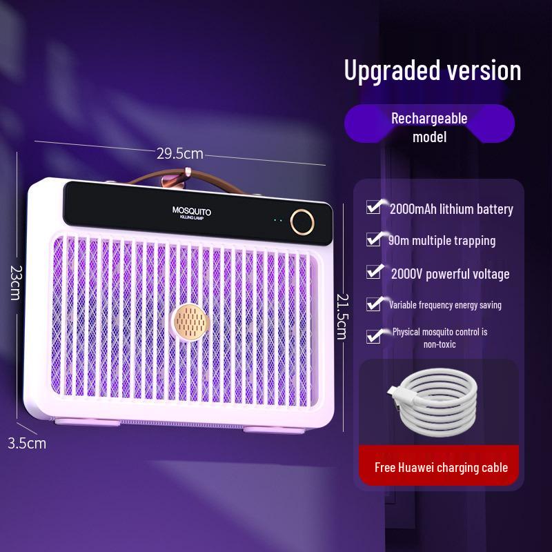 2025 Electric Shock Mosquito Killer Lamp - Portable Outdoor, Wall-Mounted, or Handheld Option