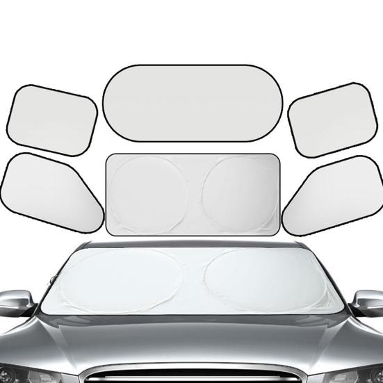 Suction Cup Car Window Screen Side Sun Shade, Mesh UV Block Curtain for Rear Protection Visor Seat, Heat Insulation Sunshade Baby Travel, Interior