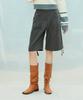 LARTIGENT L9 Ribbon Bermuda Pants(Charcoal)