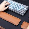 Leather Keyboard Wrist Pad Large Computer Keyboard Desk Pad Durable Leather Mouse Pad  Desktop