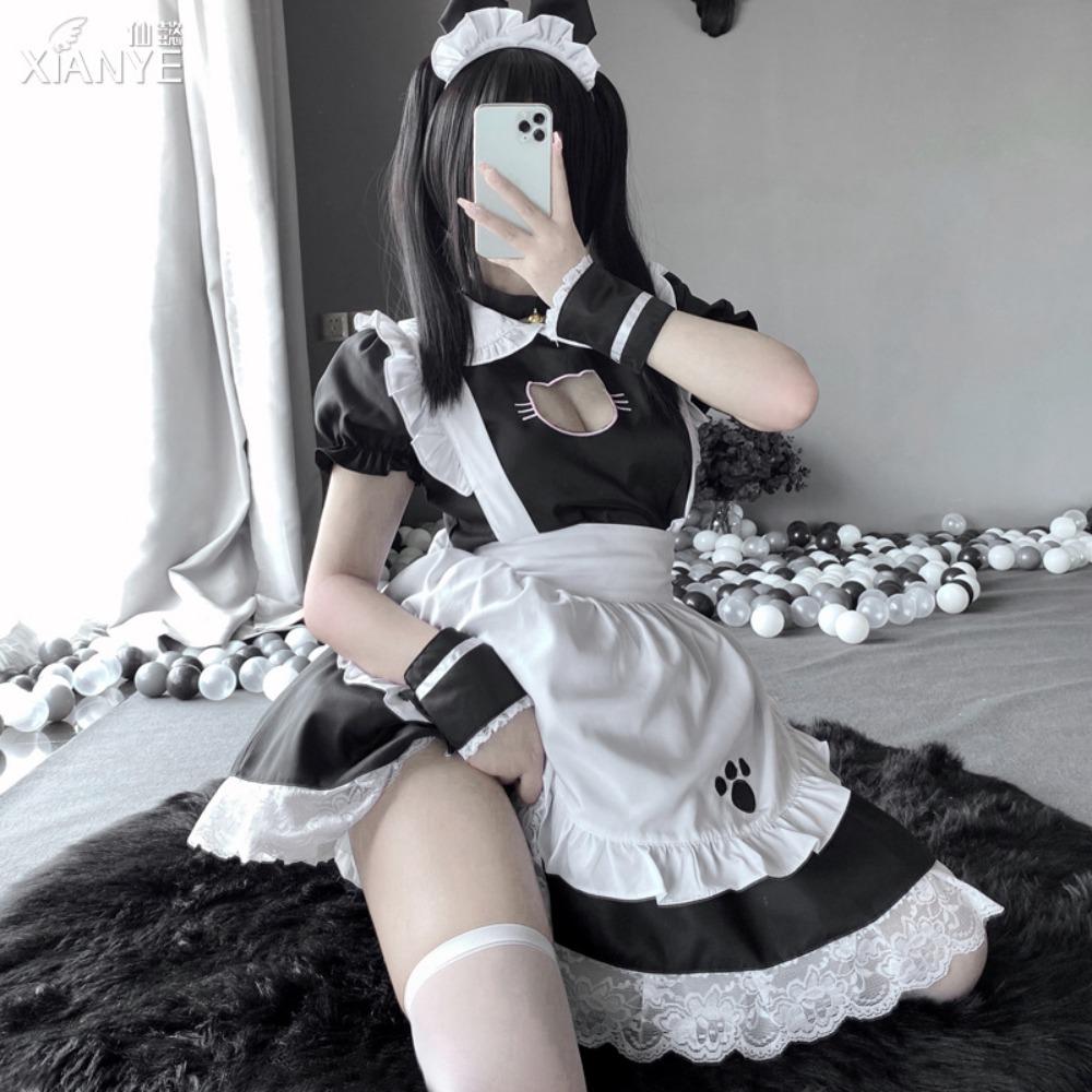 Xianyi Two-dimensional Cute Pussy Girl Maid Outfit Japanese Lolita Uniform Dress Female Cosplay303