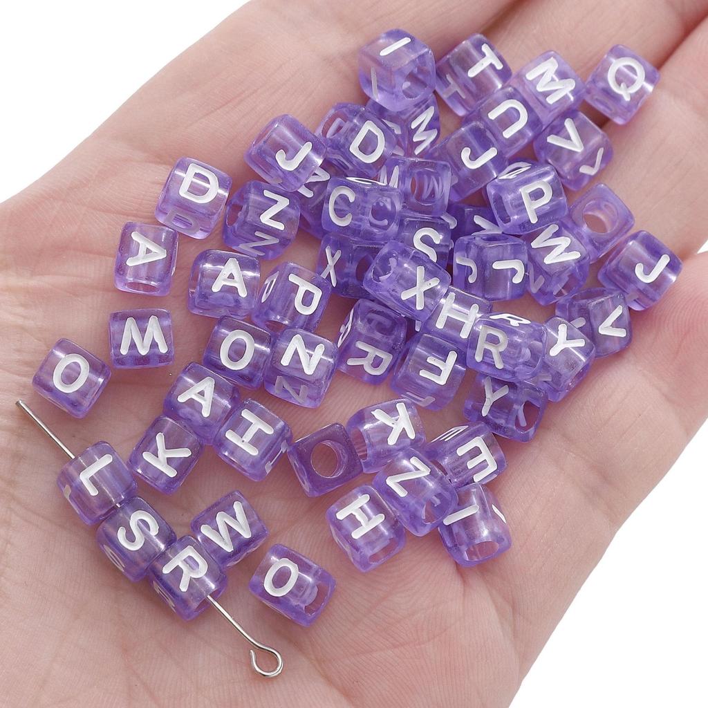 DIY Kids' Educational Alphabet & Number Beads - Acrylic Jewelry Making Kit