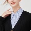 Commute Fake Hand Sleeves Comfortable False Wrist Cuffs Soft Stripe Shirt Fake Collar  Photo Props