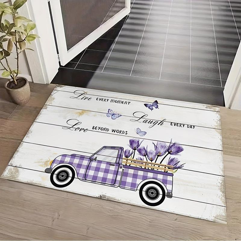 RV Travel Door Mat Outdoor Camping Pad Non-slip Bathroom Kitchen Entrance Decoration Carpet Indoor Living Room Area Welcome Rug