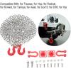RC Tow Hook Chain, U Shaped Tow Hook Trailer Chain Assemble Parts for RC Climbing Crawler Car 1/18