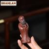 Purple Clay Tranquil Contemplation Bodhidharma Tea Pet Boutique Tea Sculpture Tea Figurine Play Toys Tea Zisha Statue Ornaments