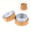 1PC Refillable Cosmetic Container DIY Sealing Portable Cream Bottle Multifunction Bamboo Small Aluminum Cans