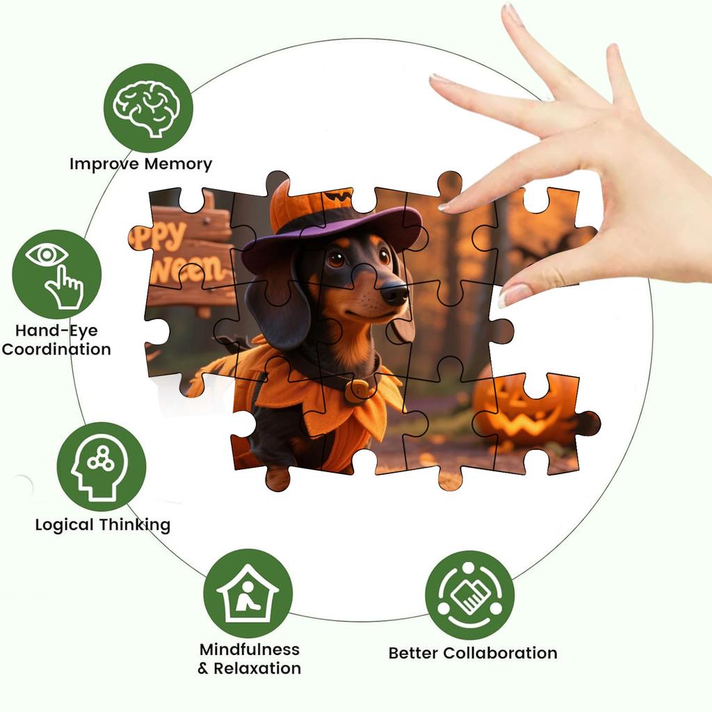 Cute Photos Of Halloween Puzzles, Puzzles, Family Education Games, Family Decoration Paintings.