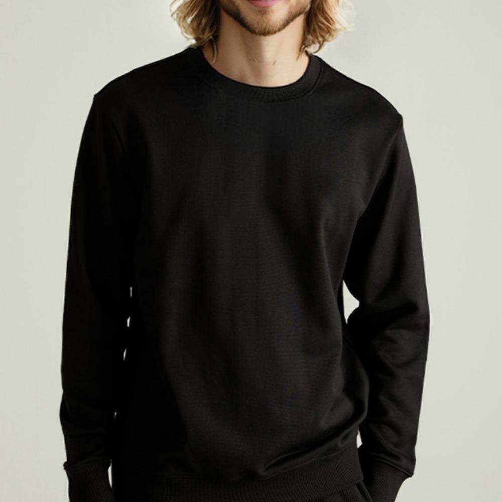 Унисекс бархатный топ с длинным рукавом и круглым вырезом — фото 9