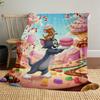 1pc Tom JerryOutdoor Flannel Blanket Soft Plush Decor for Picnics, camping,Bedroom, Playroom, or Lunch Breakn1178A