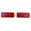 2 Pcs New Red Plastic Square Reflective Reflector for ATV Scooter