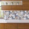 10 PCS PVC Tile Sticker Set Self Adhesive Removable Tile Waterproof Kitchen Bathroom Furniture Stairs Home Decor
