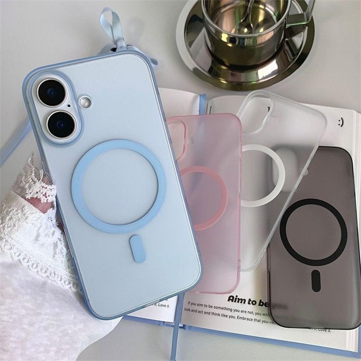 

Ice Mist Magnetic Phone Case for Apple 13promax New Phone Case for Apple Phone Protective Case Phone Protective Case For iPhone 17 PROMAX