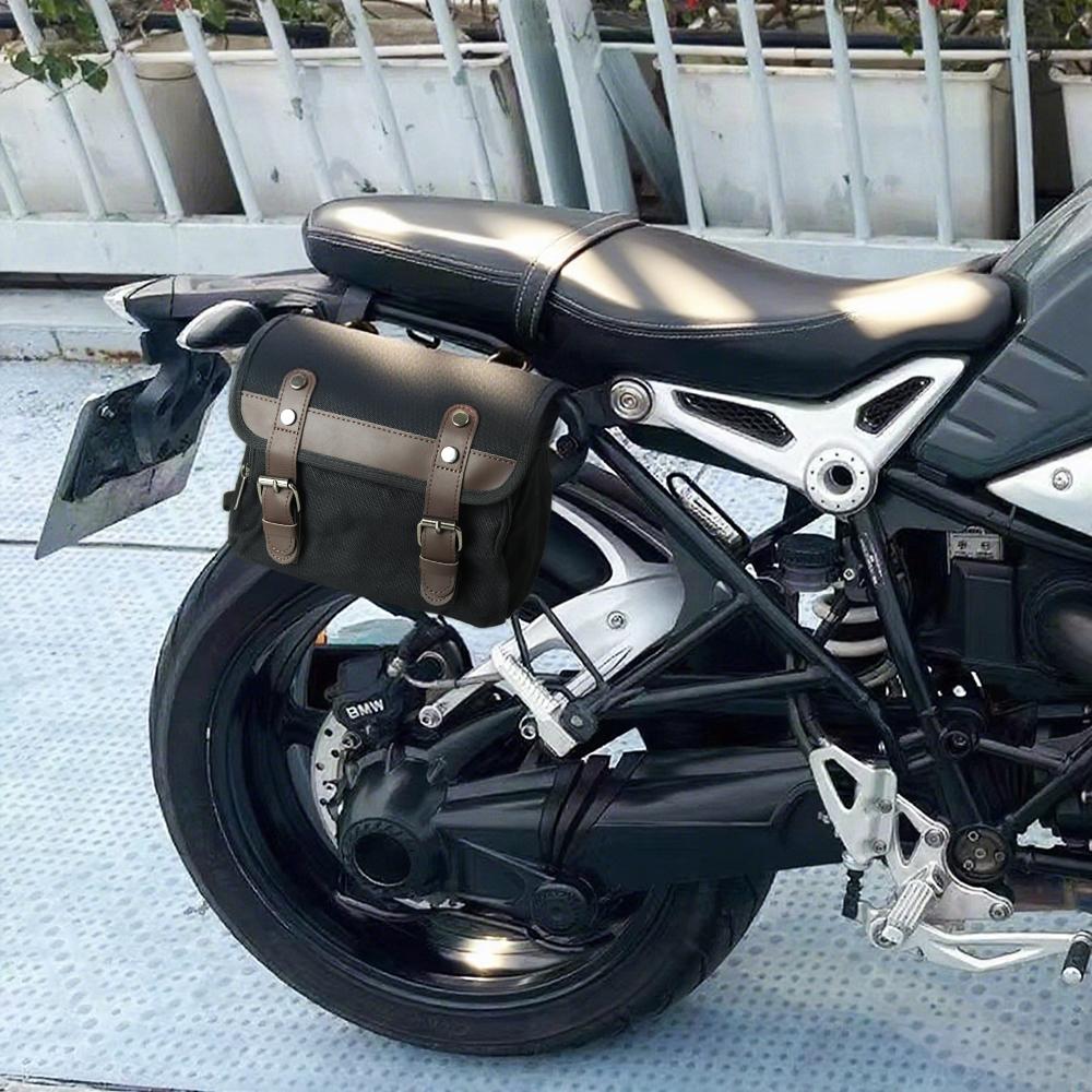 Motorcycle Tool Bag Universal Motor Fork Bag Handlebar Bag Sissy Bar Storage Tool Bag For Honda Kawasaki Suzuki Yamaha Sportster