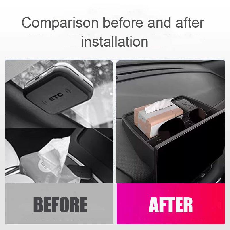 For Geely Coolray 2025 Car Storage box behind navigation screen on the dashboard Organizer Accessories Kit interior modification
