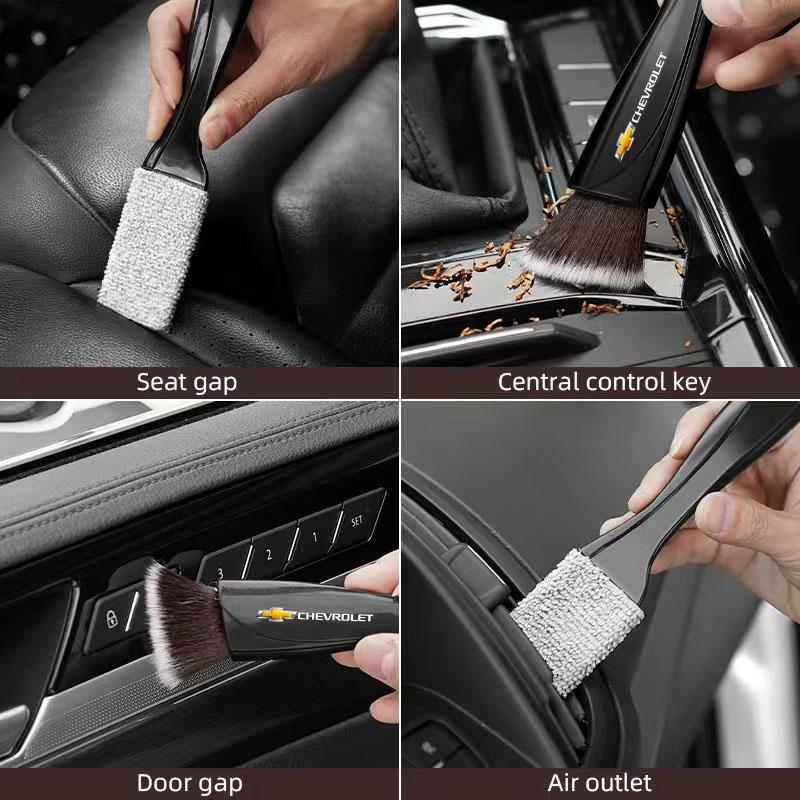 AABHH1 2 In 1 Car Interior Cleaning Brush Remove Dust Tools Accessories For Chevrolet Cruze Spark Captiva Suburban Camaro Malibu Trax