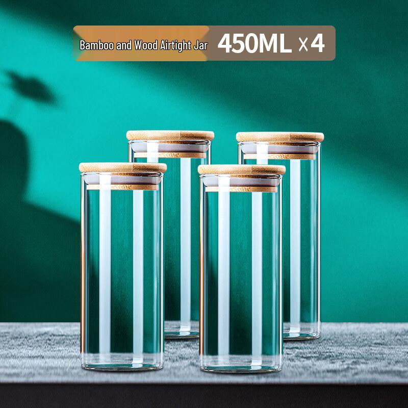 

Andytai Round Glass Storage Jar with Lid