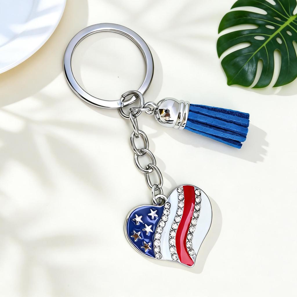 Freedom Day Tassel Keychain & Phone Pendant - Trendy Independence Day Bag Ornament