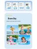Korean Style Boys' Cartoon Shark 3-Piece Swimsuit Set: Long Sleeve, Shorts, Sunscreen, Breathable