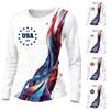 Damen Mode Lässiger Bedruckter Rundhals Langarm Pullover Top