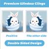 Easter Window Stickers Static Clings Easter Egg Bunny Decor for Party Home Window Decoration