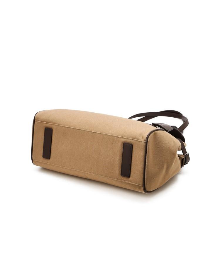 Hazzys Women Acc Aura Commute Brown Canvas Leather Combination Shoulder Bag L Hiba6E159I2