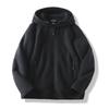 Men's Autumn/Winter Fleece Jacket Youth Hoodie Solid Casual Jacket