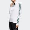 Adidas Neo W Base Sweat Hoodie Logo Striped Print Pullover Women Hoodies White GC9906