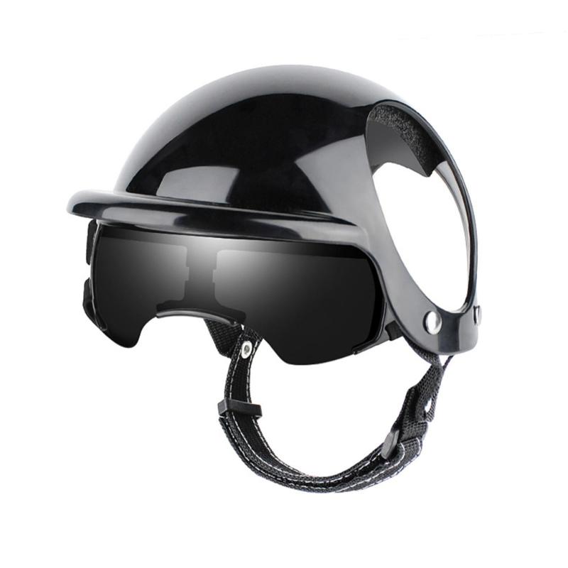 Wygodny Zestaw Kasku i Gogli Sportowych dla Psa z Amortyzacją Wstrząsów, Łatwy do Noszenia, do Aktywności na Świeżym Powietrzu, Wspinaczki Górskiej