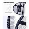 Auto Seat Waist Support Breathable Car Ice Silk Hole Mesh Lumbar Cushion Massage Seat Cover Pad for