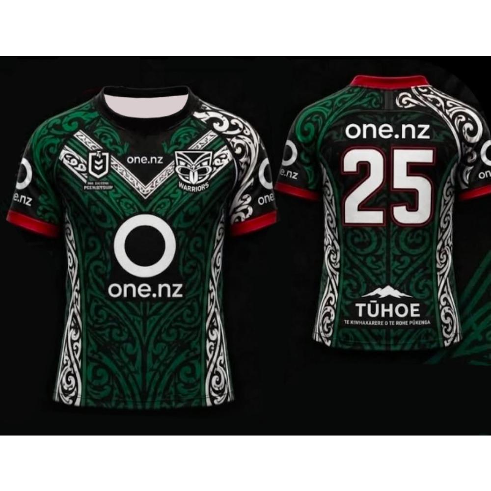 Men's Warriors Black Red Gold Maori Tribal Print Short Sleeve Sport Mesh Oversized Loose Top Family Matching