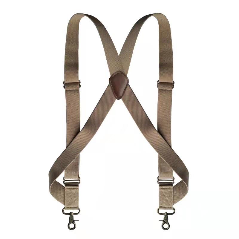 Men's Dual-Hook Outdoor Workwear Suspenders with Side Strap Buckle