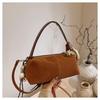 2025 Casual Suede One-Shoulder Crossbody Bag: Trendy European & American Fashion
