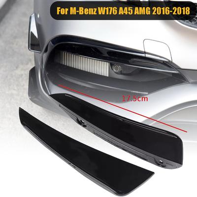 Front Bumper Canards Splitter Spoiler Side Vent Cover Trim For Mercedes Benz A-Class W176 A180 A200 A220 A250 A45 AMG