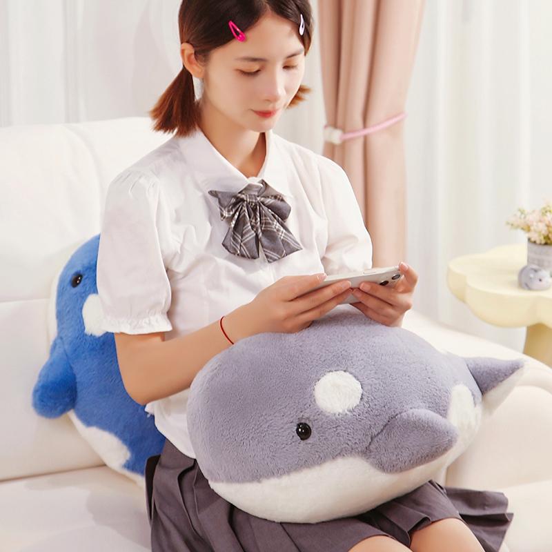 35/45CM Simulation Killer Whale Plush Toys Stuffed Orcinus Orca Fish Doll Shark Cartoon Soft Sleep Pillow Kids Girls Baby Gifts