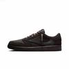 Travis Scott x Jordan Air Jordan 1 Tlumení Protiskluzové Nízké Vintage Basketbalové Boty Unisex Růžové Hnědé DM7866-202(tým-)