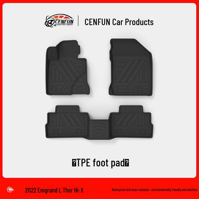 Waterproof Double-Layer Floor Mats for 2022 Geely Emgrand L Thor Hi-X