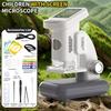 Children's Microscope, Portable Handheld Microscope, Student Science Experiment, Large Screen Desktop Microscope