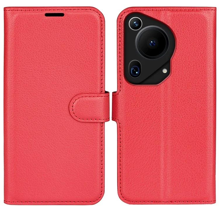 

For Huawei Pura 70 Ultra Case Litchi Texture Leather Folio Flip Wallet Phone Cover